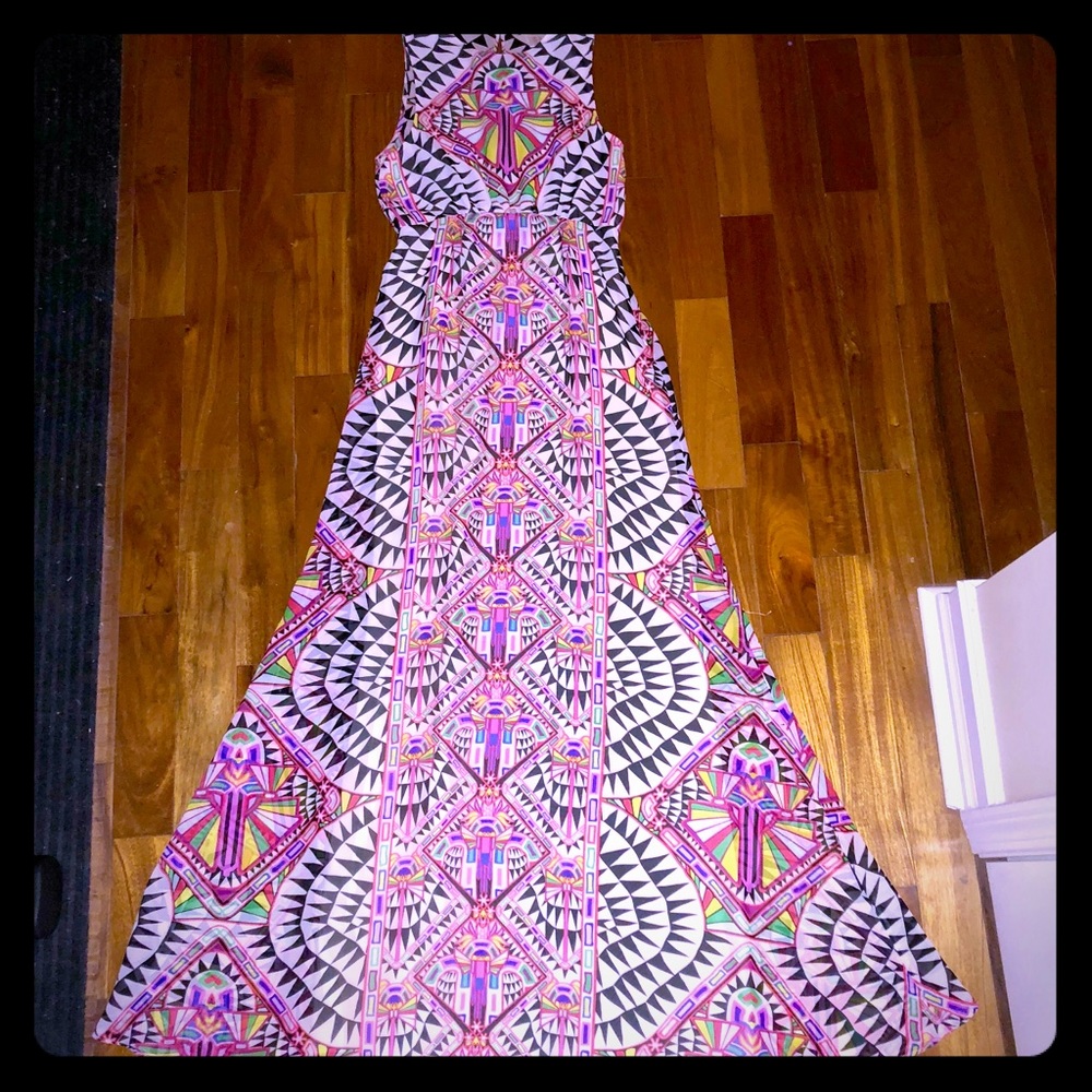 Mara Hoffman cosmic fountain keyhole dress, size 8
